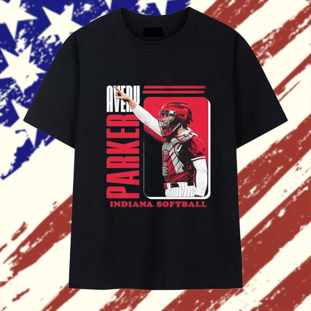 Avery Parker Indiana Hoosiers Softball Picture Frame T-Shirt Gifts For Softball Lovers-1