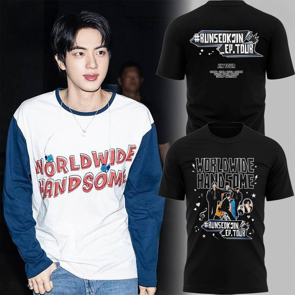 BTS Runseokjin Ep Tour 25 Worldwide Handsome T-Shirt BTS Merch Gifts For Fans-1