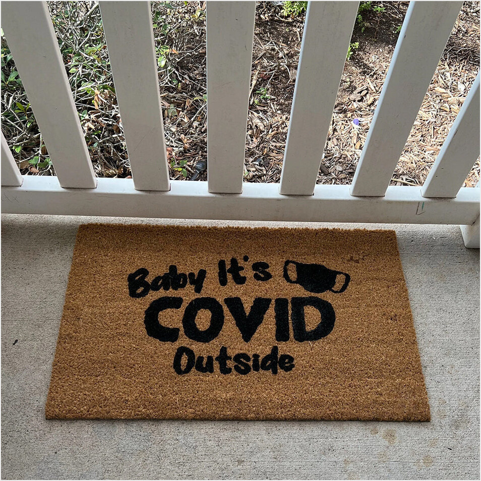Baby Its Virus Outside Doormat Funny Mats For Front Door Gifts For Best Friends Gifts For Him-1