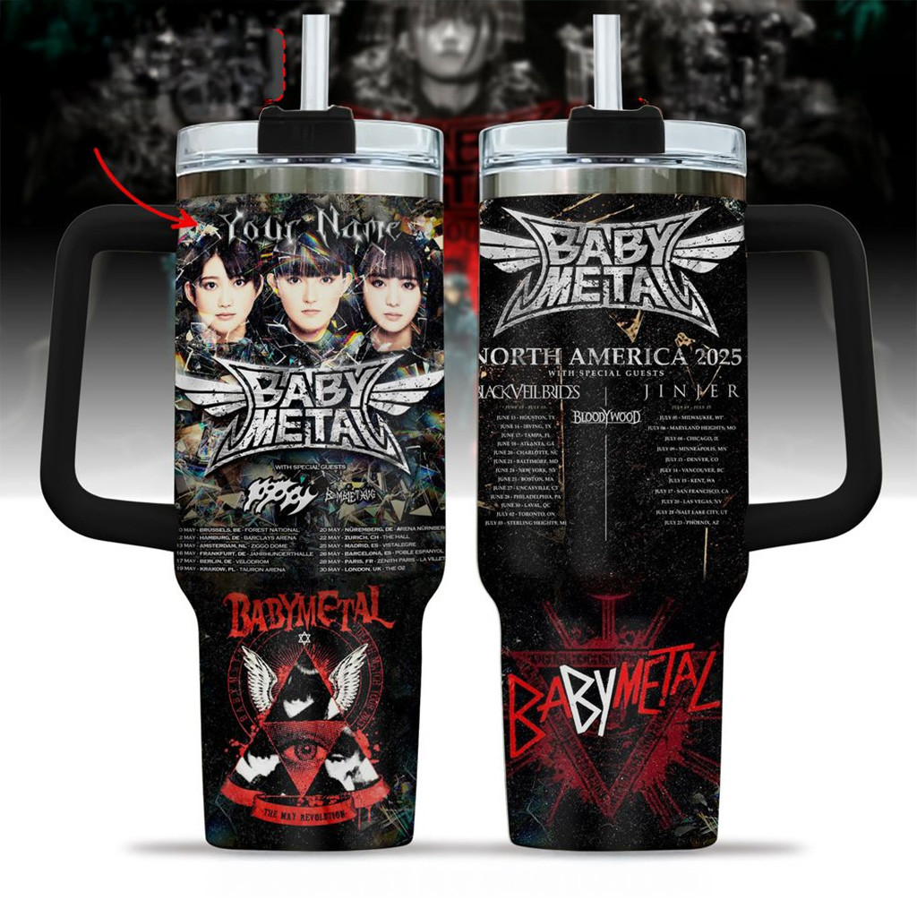 Babymetal North America 2025 Tour Stanley Tumbler Band BABYMETAL Merch Gifts For Fans-1