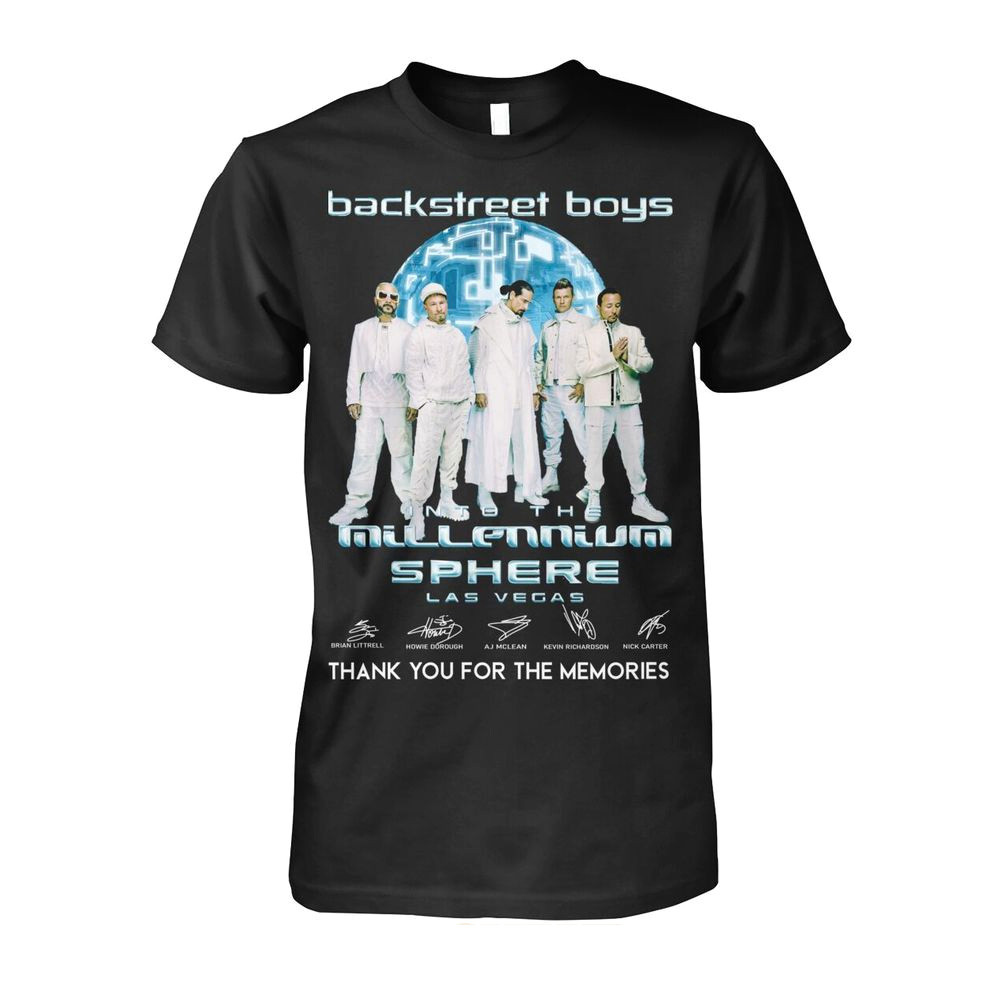 Backstreet Boys Into The Millennium Sphere Las Vegas Thank You For The Memories T-Shirt Boys Merch-1