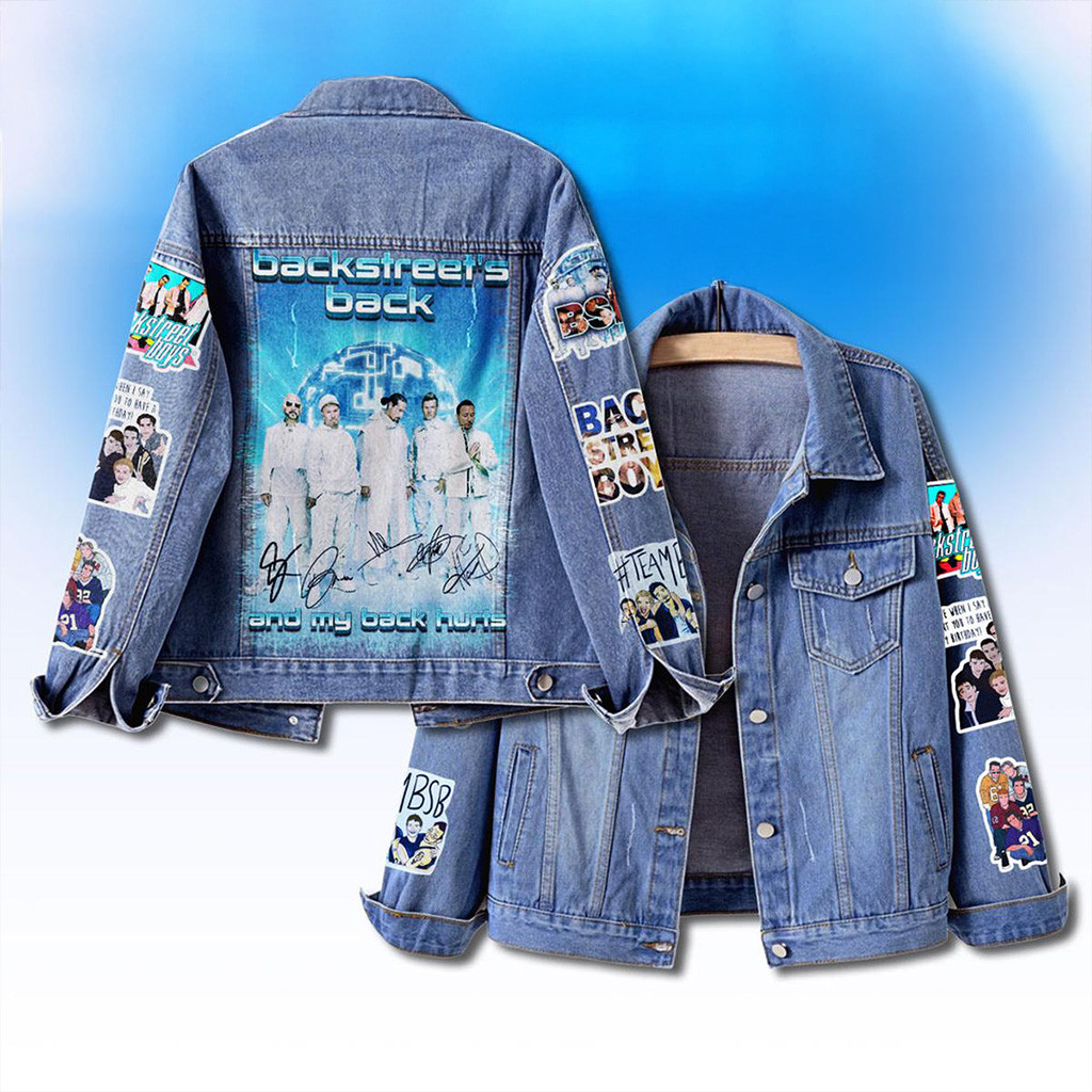 Backstreet Boys Is Back And My Back Hurts Denim Jacket Boys Merch Gift For Dudes-1