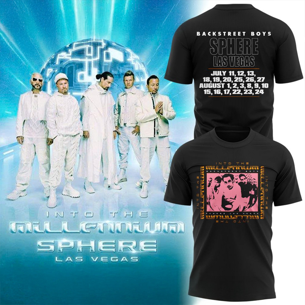 Backstreet Boys Tour Las Vegas Residency Into The Millennium Itin T Shirt Backstreet Boys Merch-1