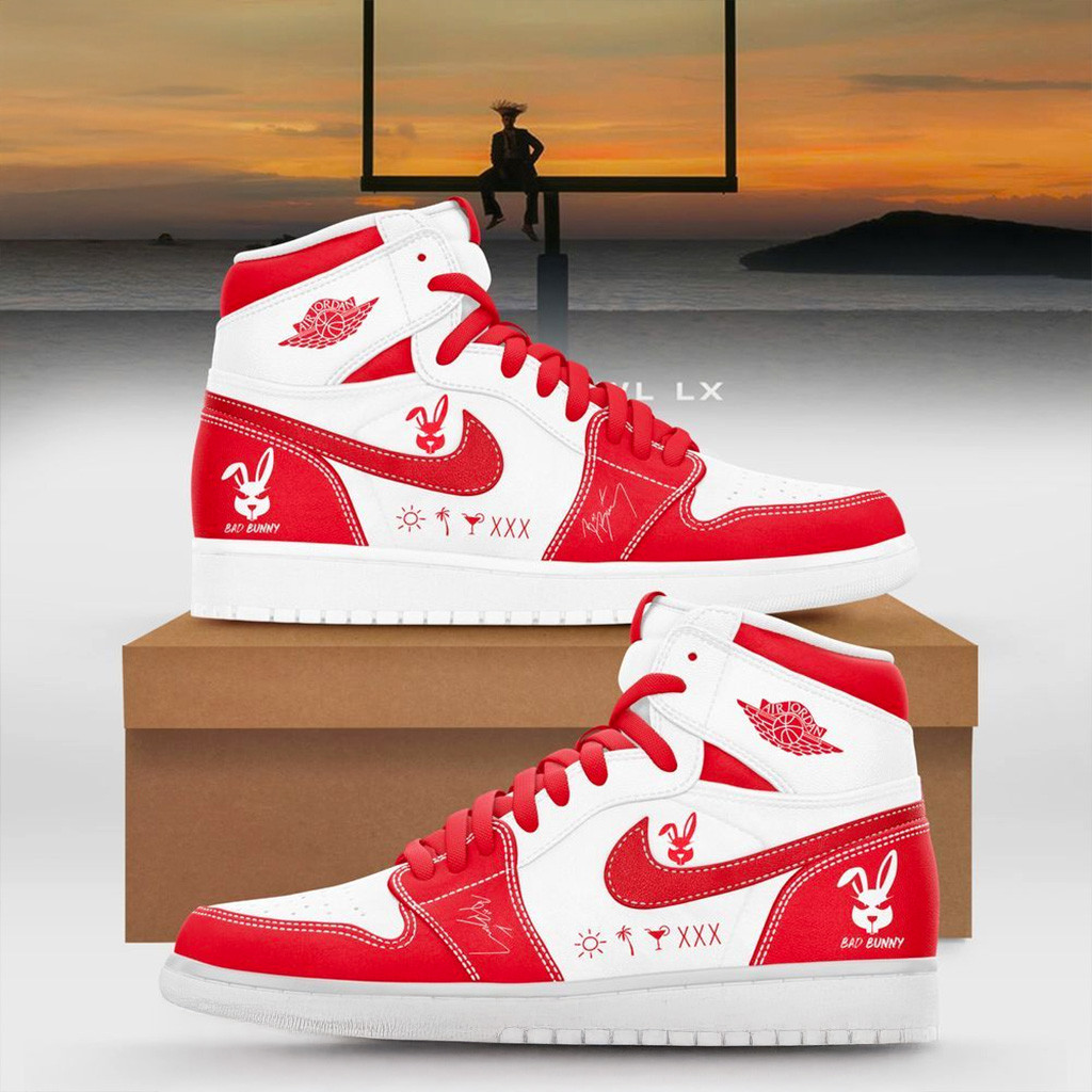 Bad Bunny Energy Air Jordan 1 Sneakers Bad Bunny Merch Christmas Gifts For Him-1