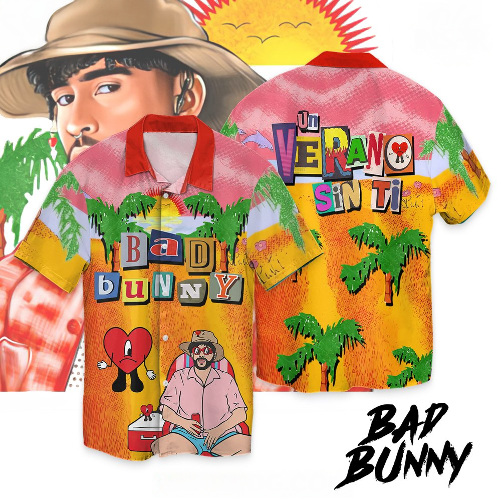 Bad Bunny Un Verano Sin Ti Tropical Hawaiian Shirt Bad Bunny Merch Unique Father's Day Gifts-1