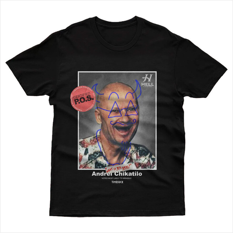 Bad Magic Merch Andrei Chikatilo Yearbook T-Shirt Black Gifts For Best Friends Gifts For Sister-1