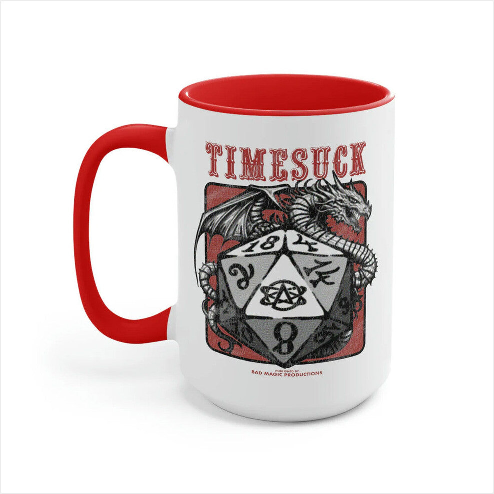 Bad Magic Merch Timesuck And Dragons Mug Gift Ideas For Boyfriend Gifts For Best Friend-1