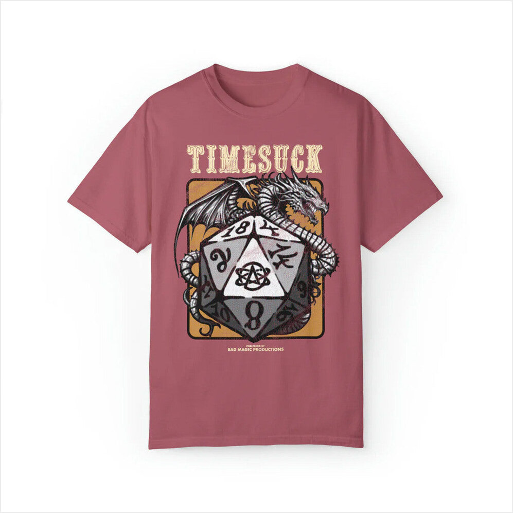 Bad Magic Merch Timesuck And Dragons T-Shirt Gift For Best Friends Birthday Gifts For BFF-1
