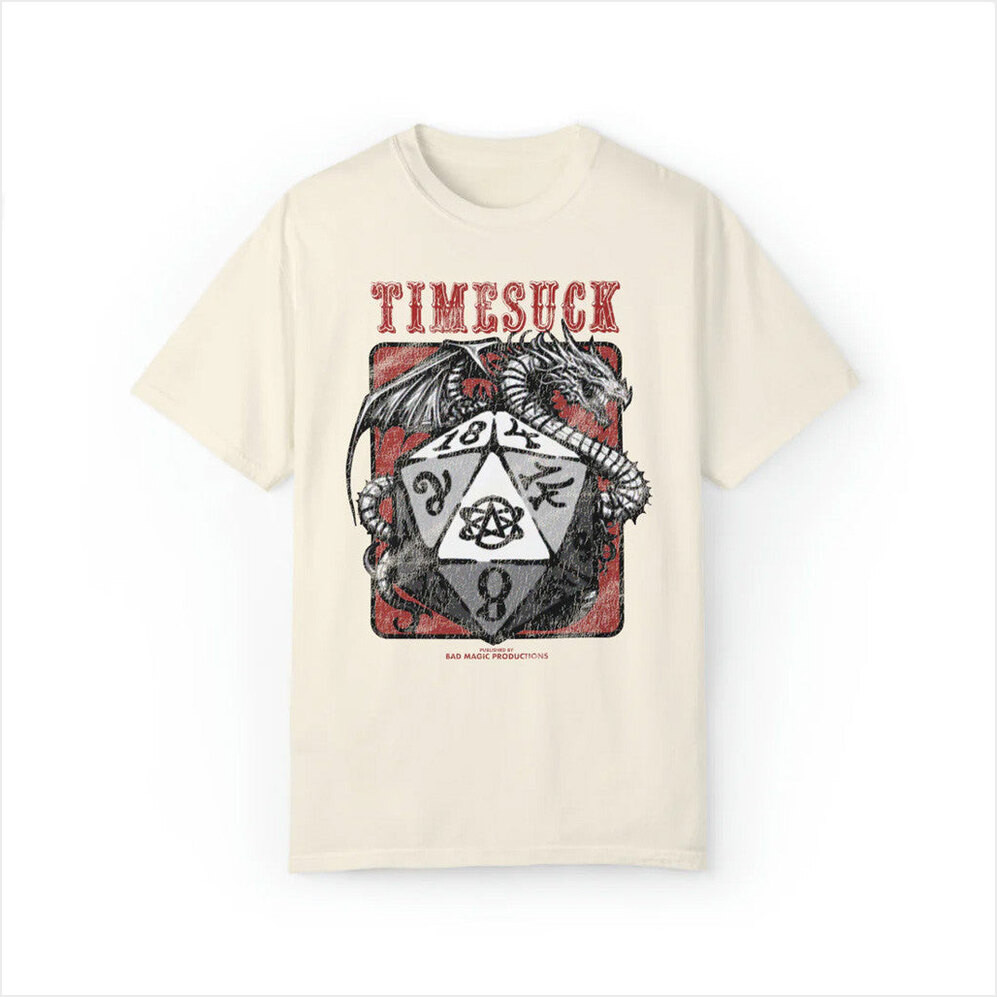 Bad Magic Merch Timesuck And Dragons T-Shirt Gift Ideas For Boyfriend Gifts For Besties-1