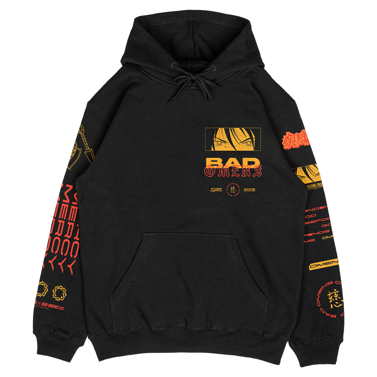 Bad Omen Merch Sharingan Hoodie Gifts For Husband-1