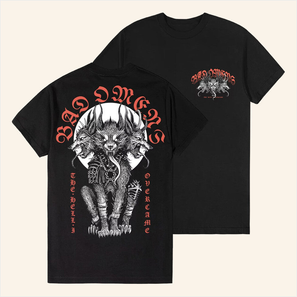 Bad Omens Merch BAD OMENS Hell I Overcame T-Shirt Present For Husband Birthday Gifts For BFF-1