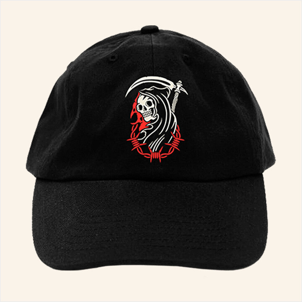 Bad Omens Merch Reaper Embroidered Hat Present For Him Birthday Gifts For Besties-1