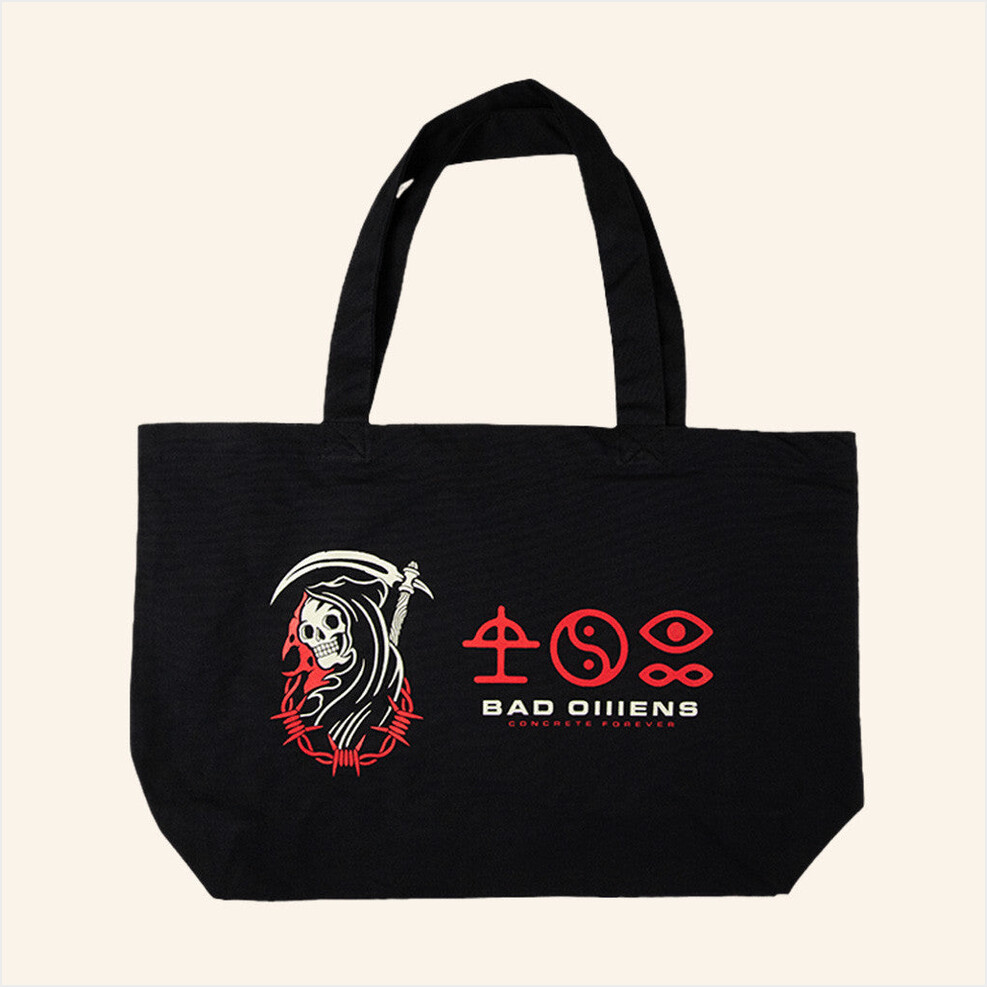 Bad Omens Merch Reaper Tote Bag Best Gifts For Friends Birthday Gifts For Sister-1