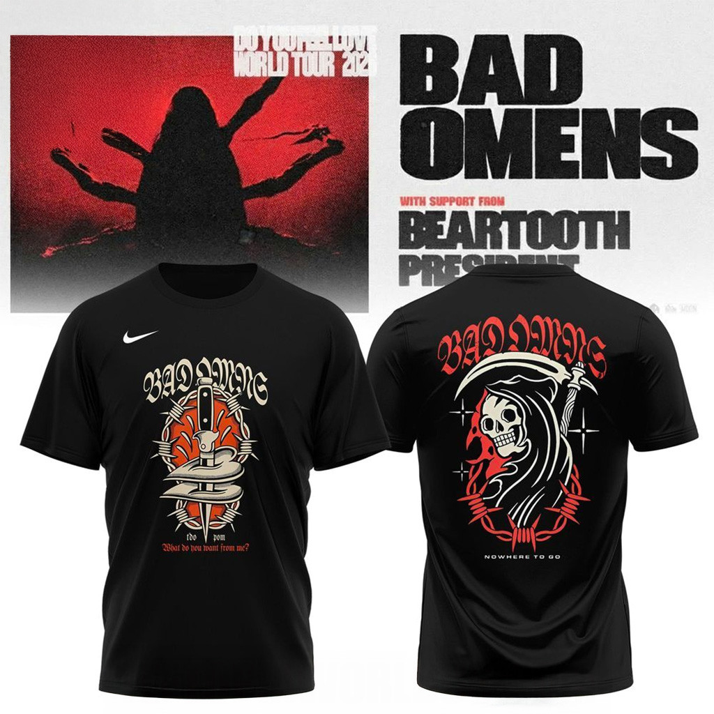 Bad Omens Style Graphic Dark Streetwear Vibes T-Shirt Bad Omens Merch Gift Ideas For Fans-1