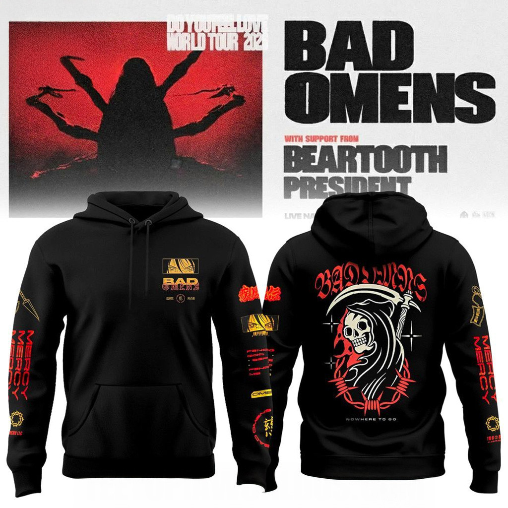 Bad Omens Style Graphic World TOur Hoodie Bad Omens Merch Xmas Gift Ideas For Husband-1