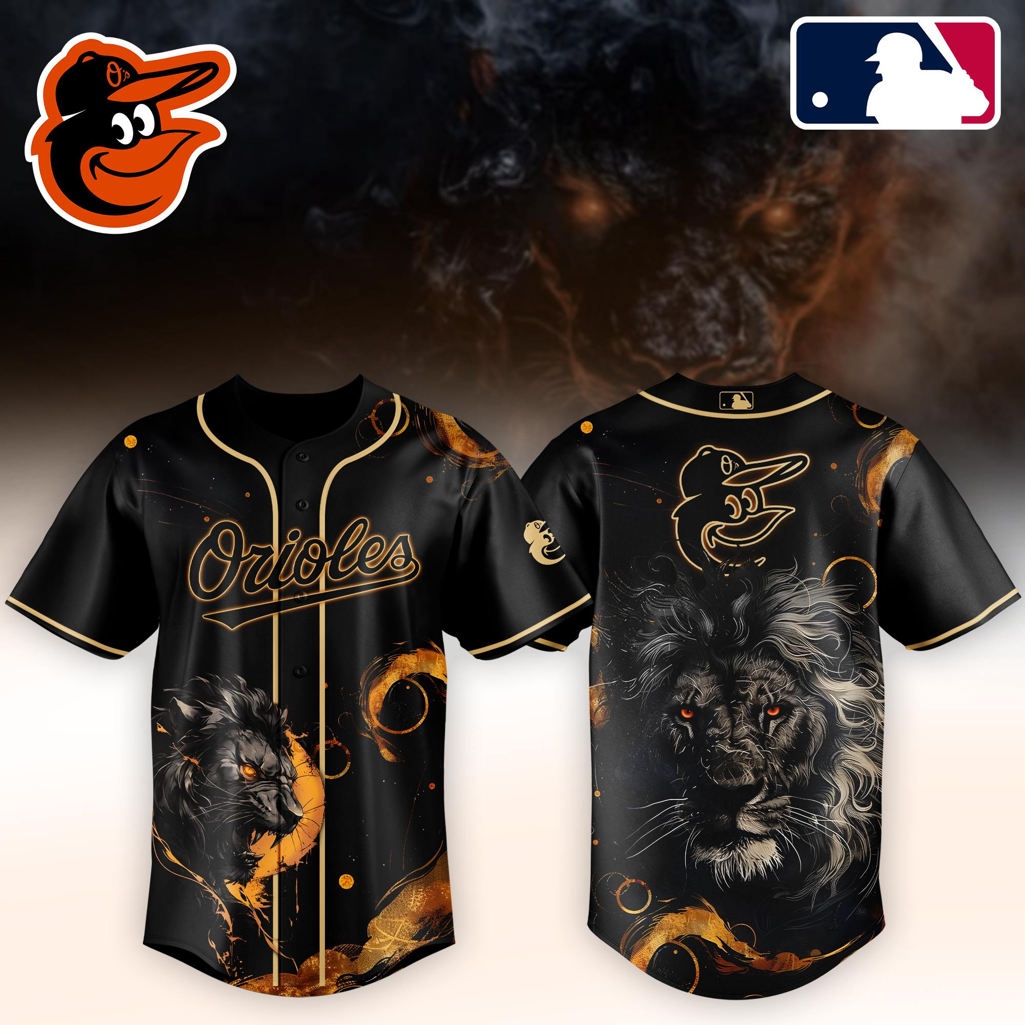 Baltimore Orioles Mlb X Lion Baseball Jersey For Fans-1
