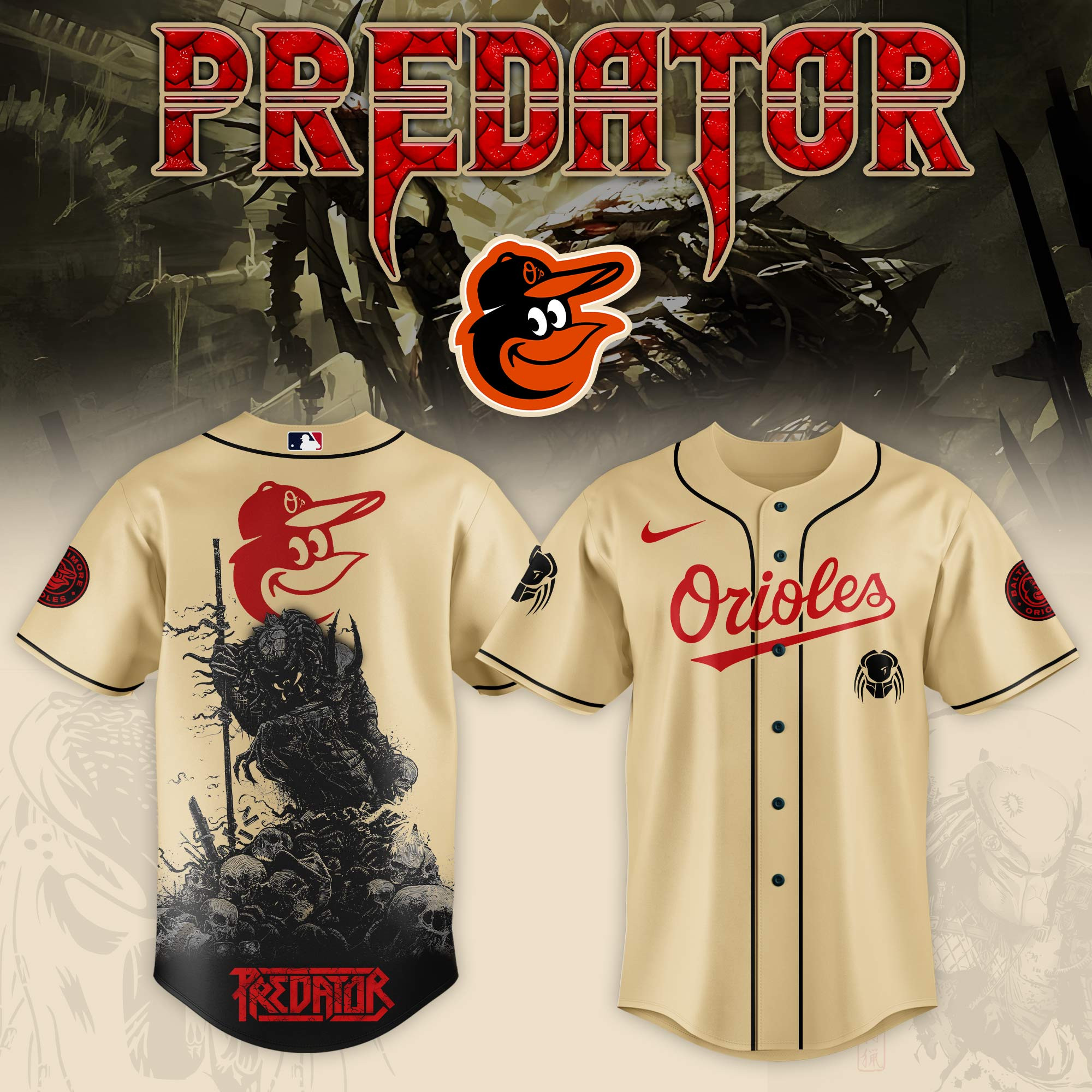 Baltimore Orioles Mlb X Predator Baseball Jersey For Fans-1