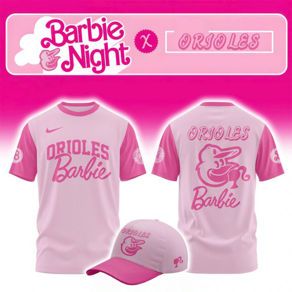 Baltimore Orioles X Barbie Night 2025 T-Shirt Orioles Merch Best Father's Day Gifts-1