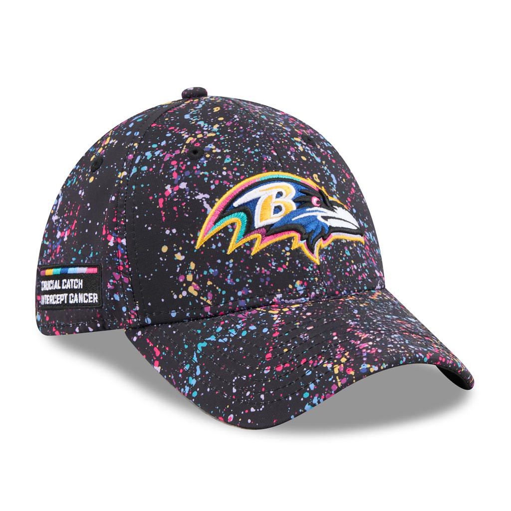 Baltimore Ravens Crucial Catch NFL Embroidered Hat 2025 Rainbow Ravens Merch Gift For Her-1