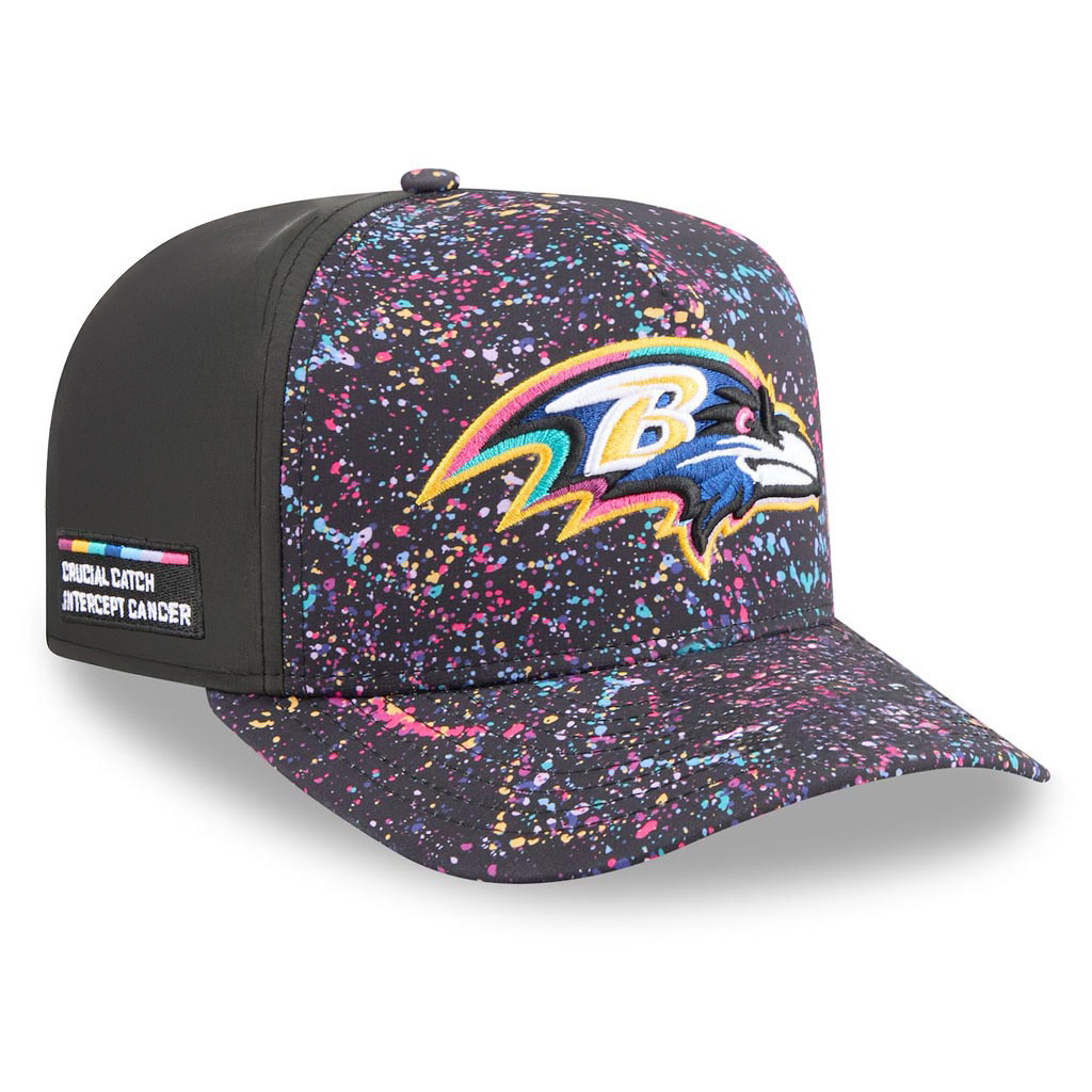 Baltimore Ravens Crucial Catch NFL Embroidered Hat 2025 Rainbow Ravens Merch-1 Baltimore Ravens Crucial Catch NFL Embroidered Hat 2025 Rainbow Ravens Merch-1