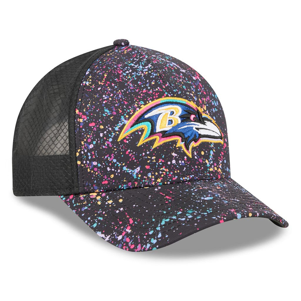 Baltimore Ravens Crucial Catch NFL Trucker Hat 2025 Rainbow Ravens Merch Fan Gifts-1