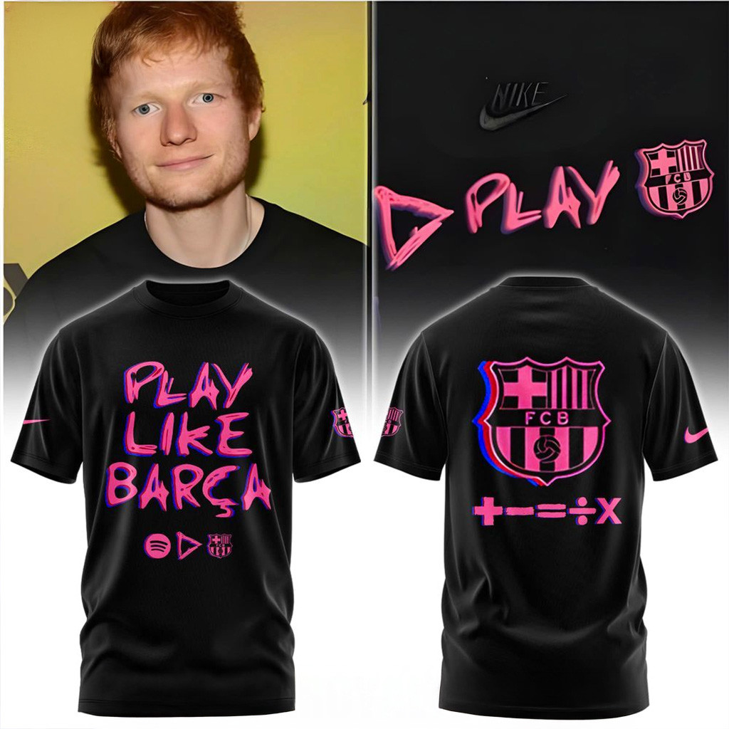 Barcelona x Ed Sheeran El Clasico T-Shirt Fan Merch Christmas Gift Ideas For Boyfriend-1