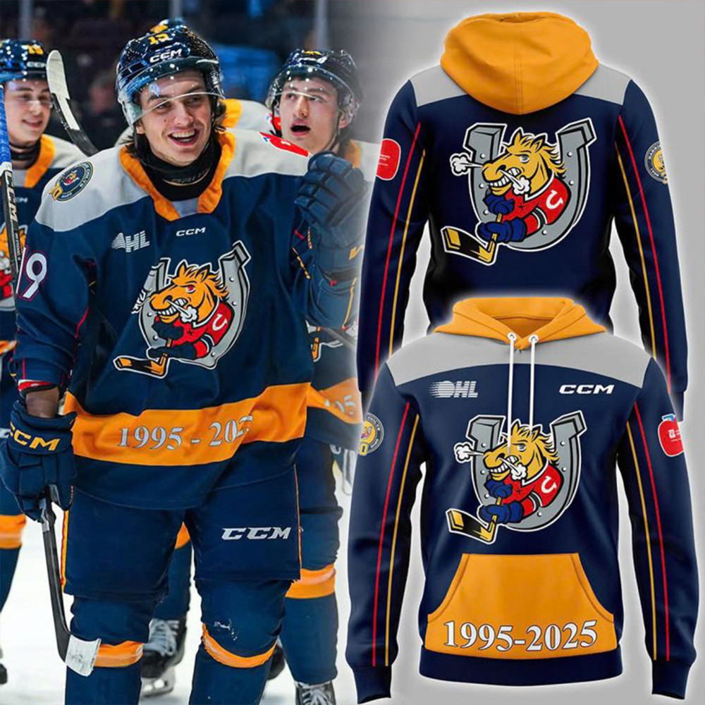 Barrie Colts 1995 2025 Home Jersey Hoodie Gifts For Hockey Fan-1