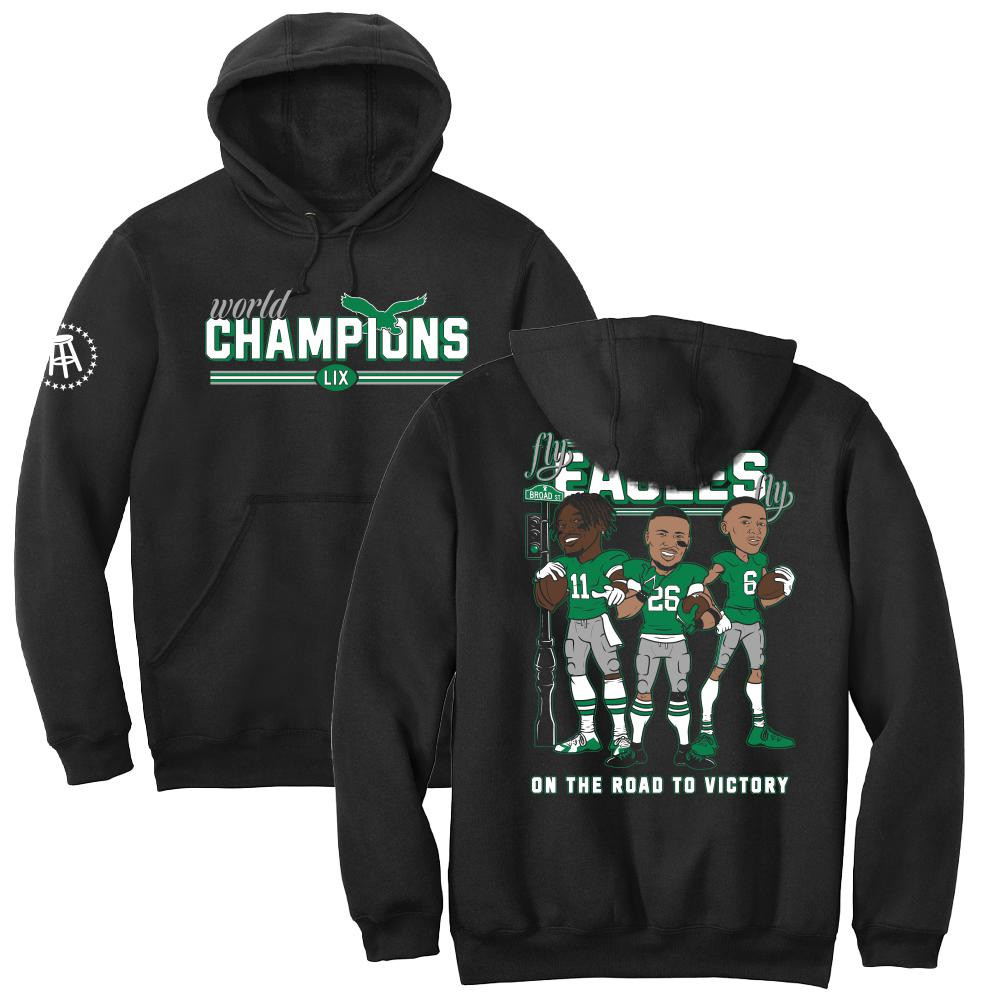 Barstool Philly Merch Hoodie Eagles Super Bowl Champions Hoodie Football Fan Gifts-1