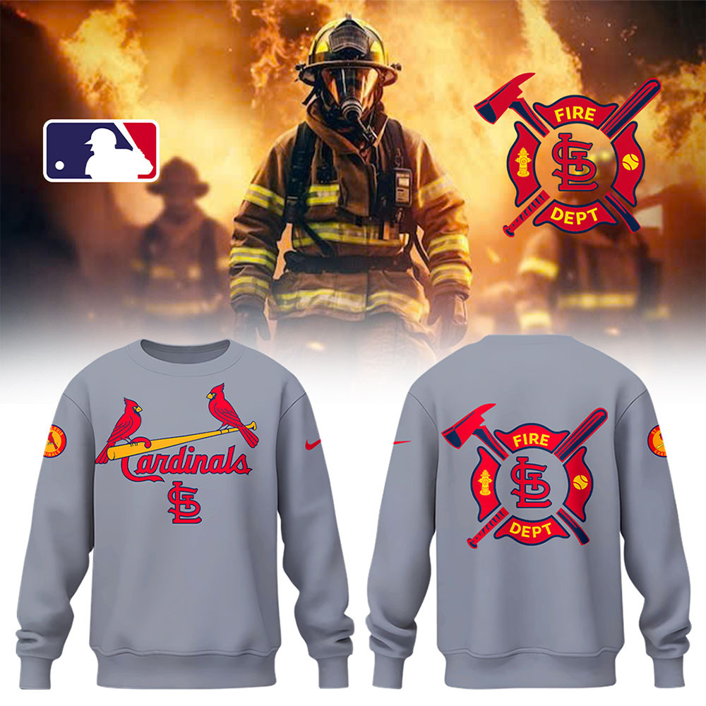 Baseball x Firefighter Appreciation Night Sweatshirt Baseball Team Gift Ideas-1