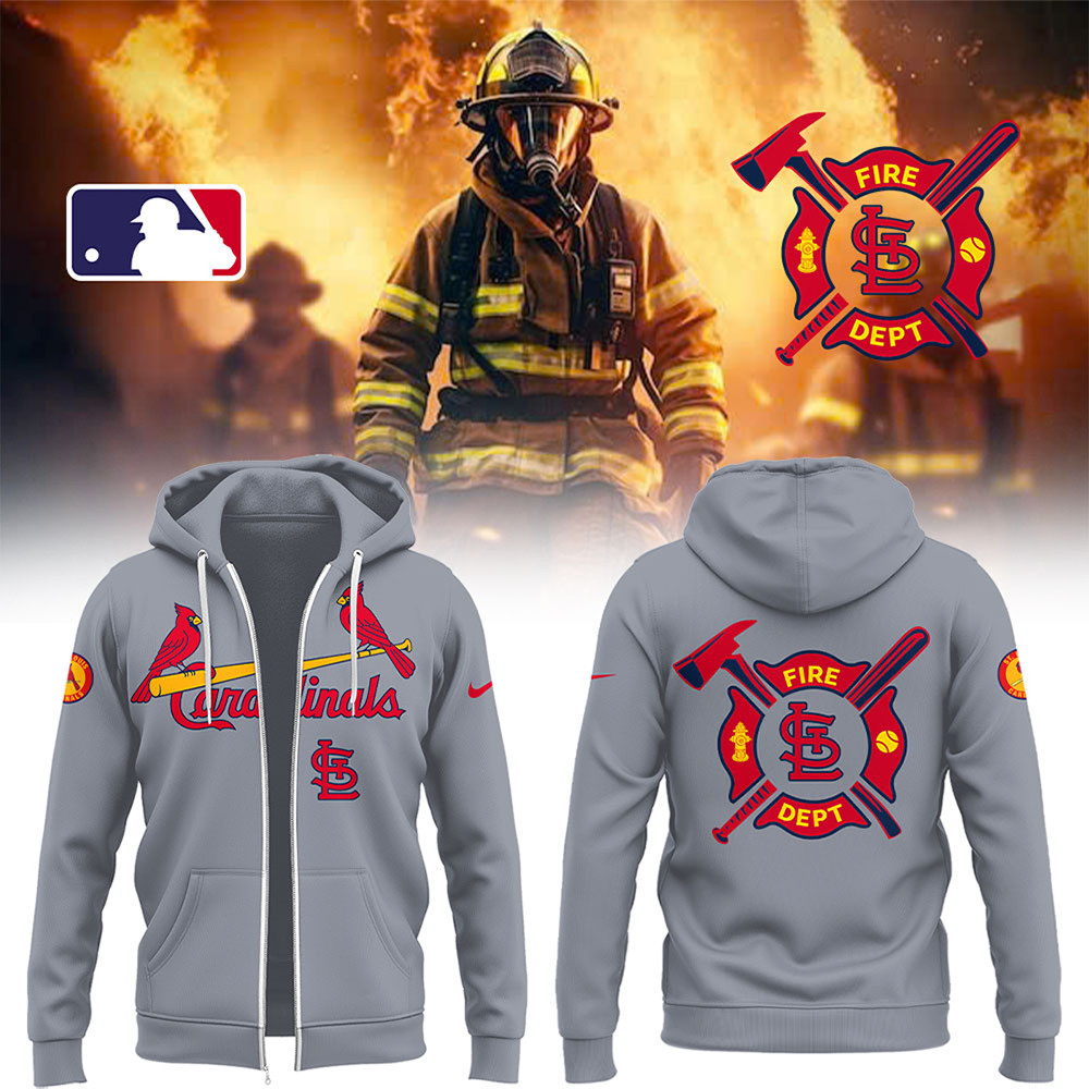 Baseball x Firefighter Appreciation Night Zip Hoodie Baseball Team Gift Ideas-1