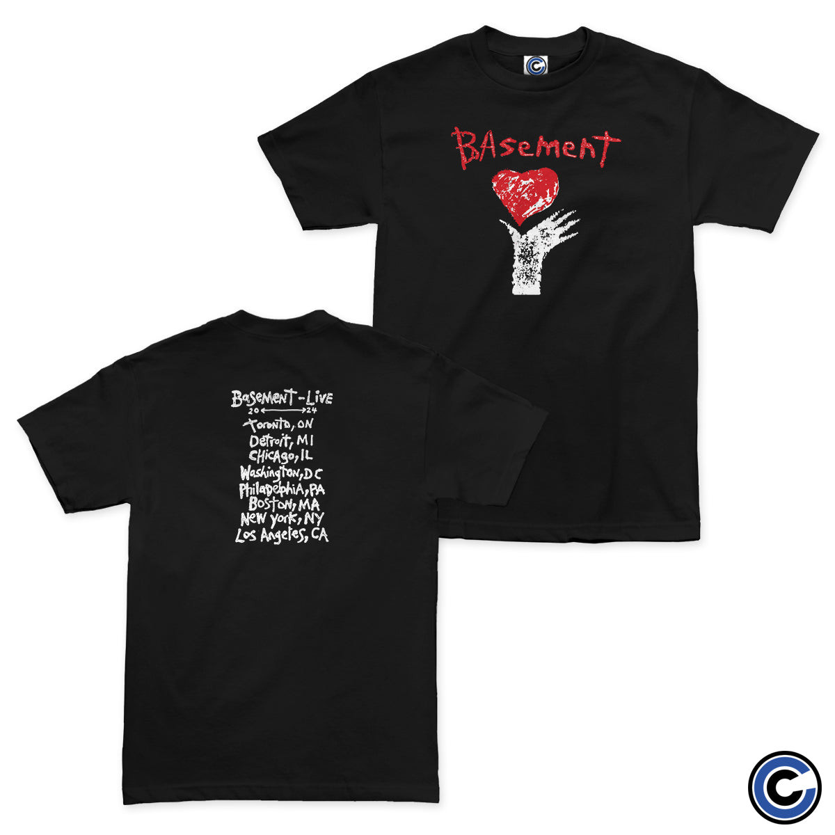 Basement Merch Broken Heart Shirt Basement Shirt-1