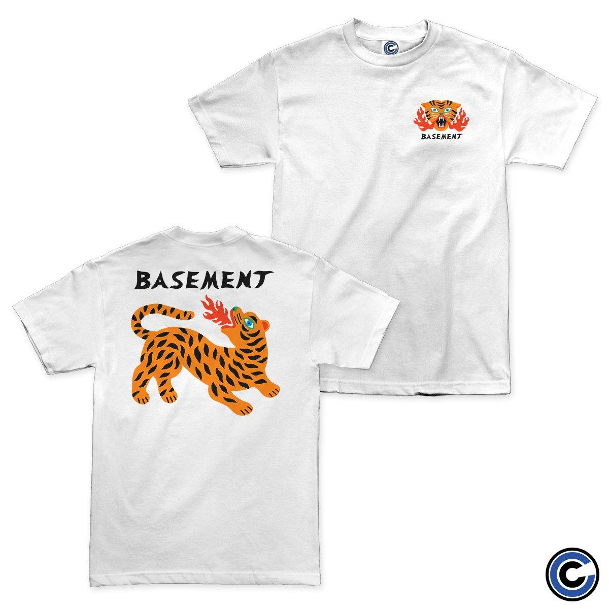 Basement Merch Burning Tiger Shirt Basement Shirt-1