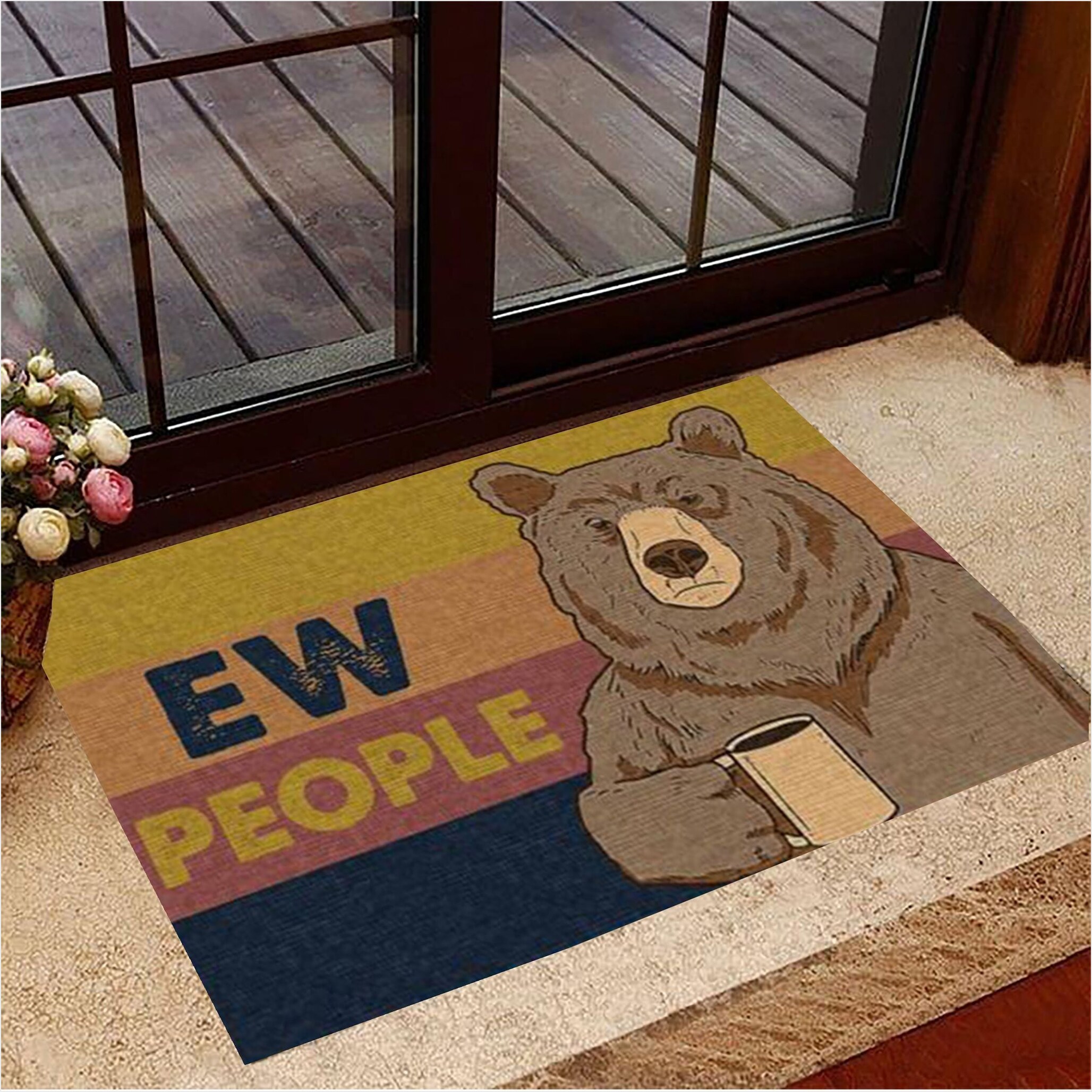 Bear Ew People Doormat Funny Doormat Sayings Home Decoration Birthday Gifts For Best Friend-1