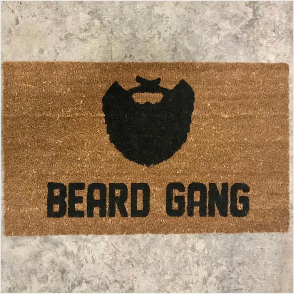 Beard Gang Doormat Funny Design Front Door Mat Indoor New House Gifts Birthday Gifts For Fans-1