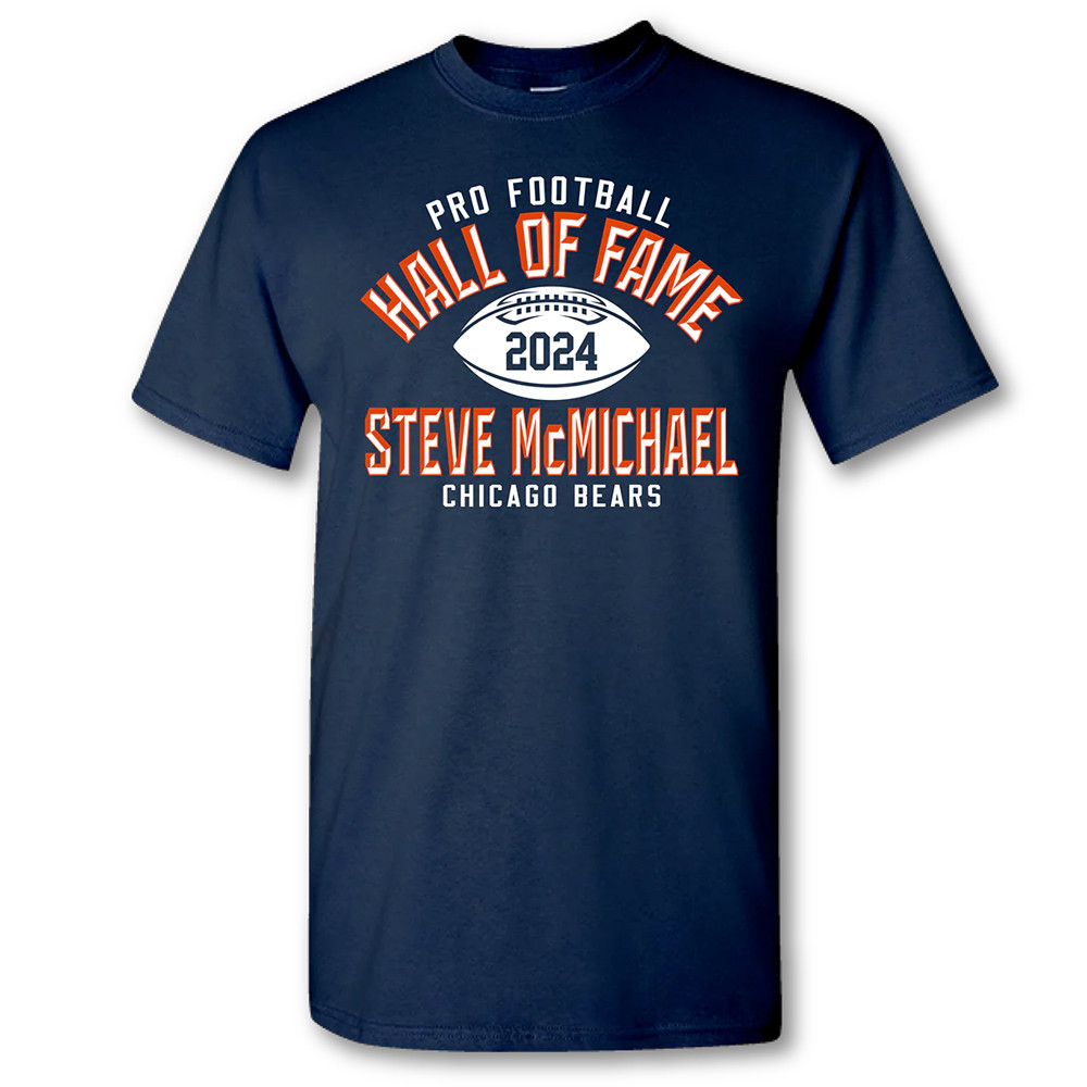 Bears Steve McMichael Class of 2024 Elected T-Shirt Gifts For Dad-1
