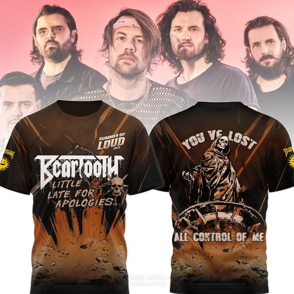 Beartooth Summer Of Loud Tour 2025 Shirt Beartooth Merch Gifts For Rock Band Fans-1