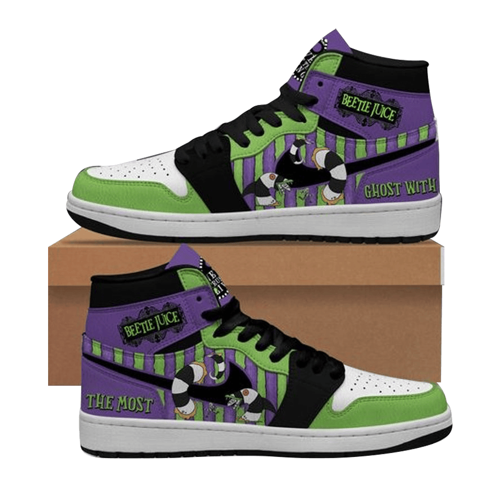 Beetlejuice Ghost With The Most Nike Air Jordan 1 Beetlejuice Merch Awesome Mother's Day Gifts-1
