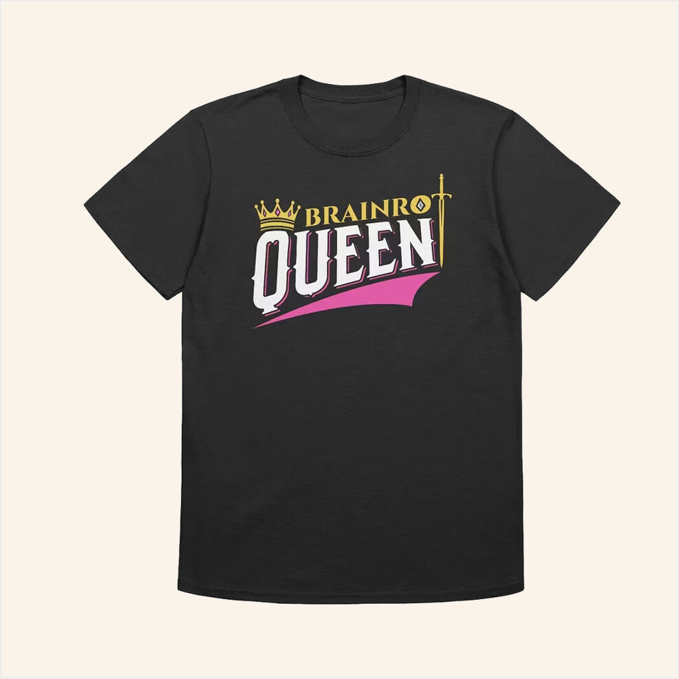 Benjixscarlett Merch Brainrot Queen Shirt Gifts For Mother Birthday Gifts For Best Friend-1