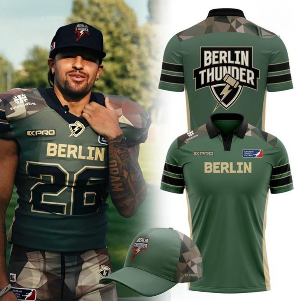 Berlin Thunder Veteranentag 2025 Polo Shirt Gifts For Football Fan-1