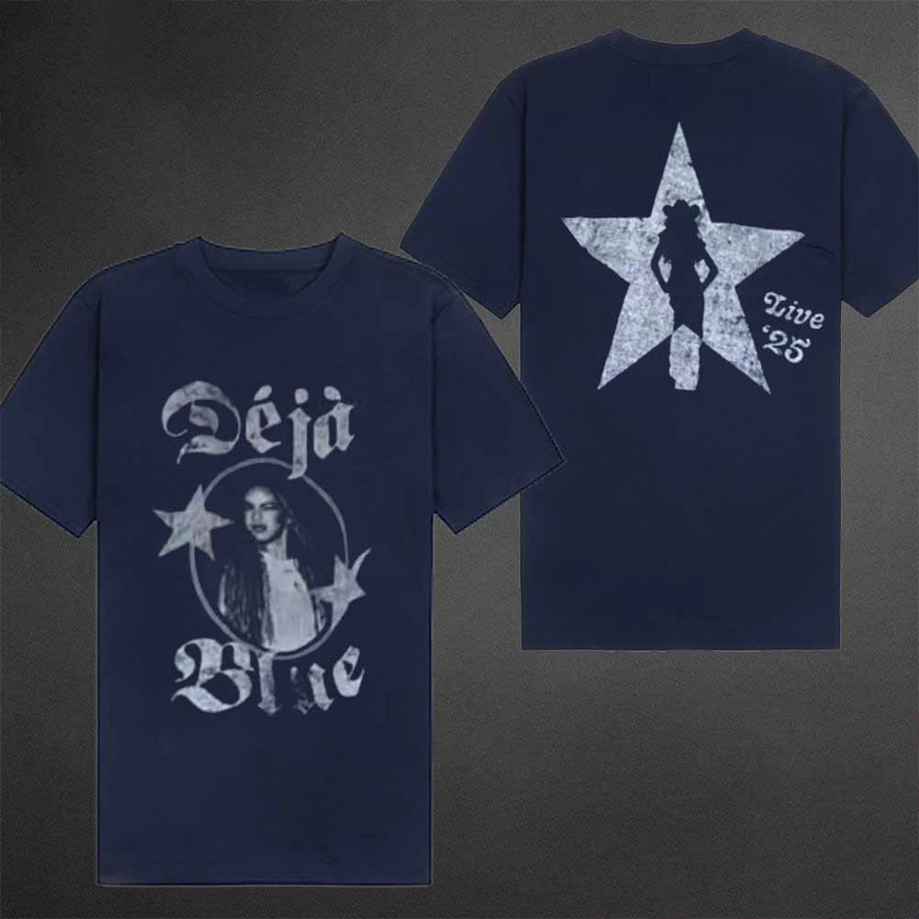 Beyonce Deja Blue Shirt Beyonce Shirt Beyonce Cowboy Carter Tour Merch 2025 Gifts For Fans-1