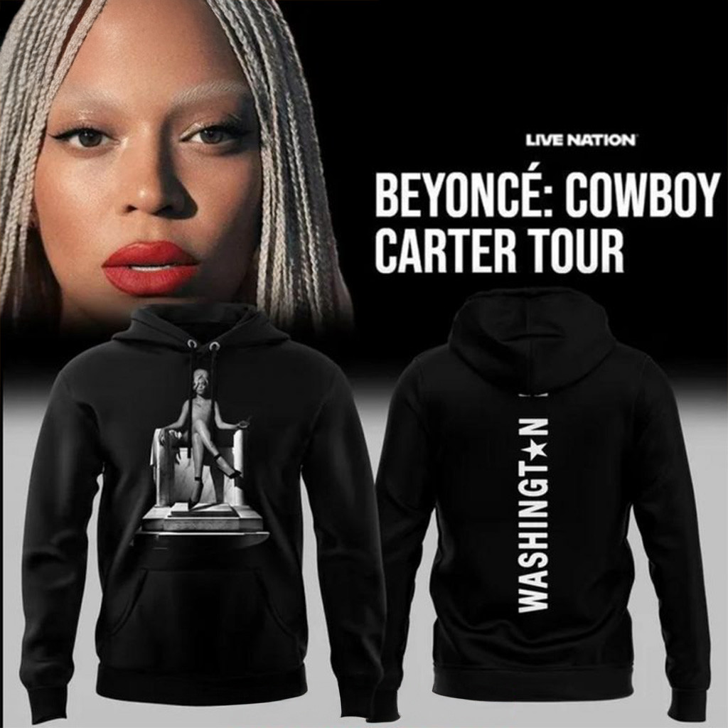 Beyonce X Washington DC 2025 Black Special Hoodie Gifts For Music Fans-1