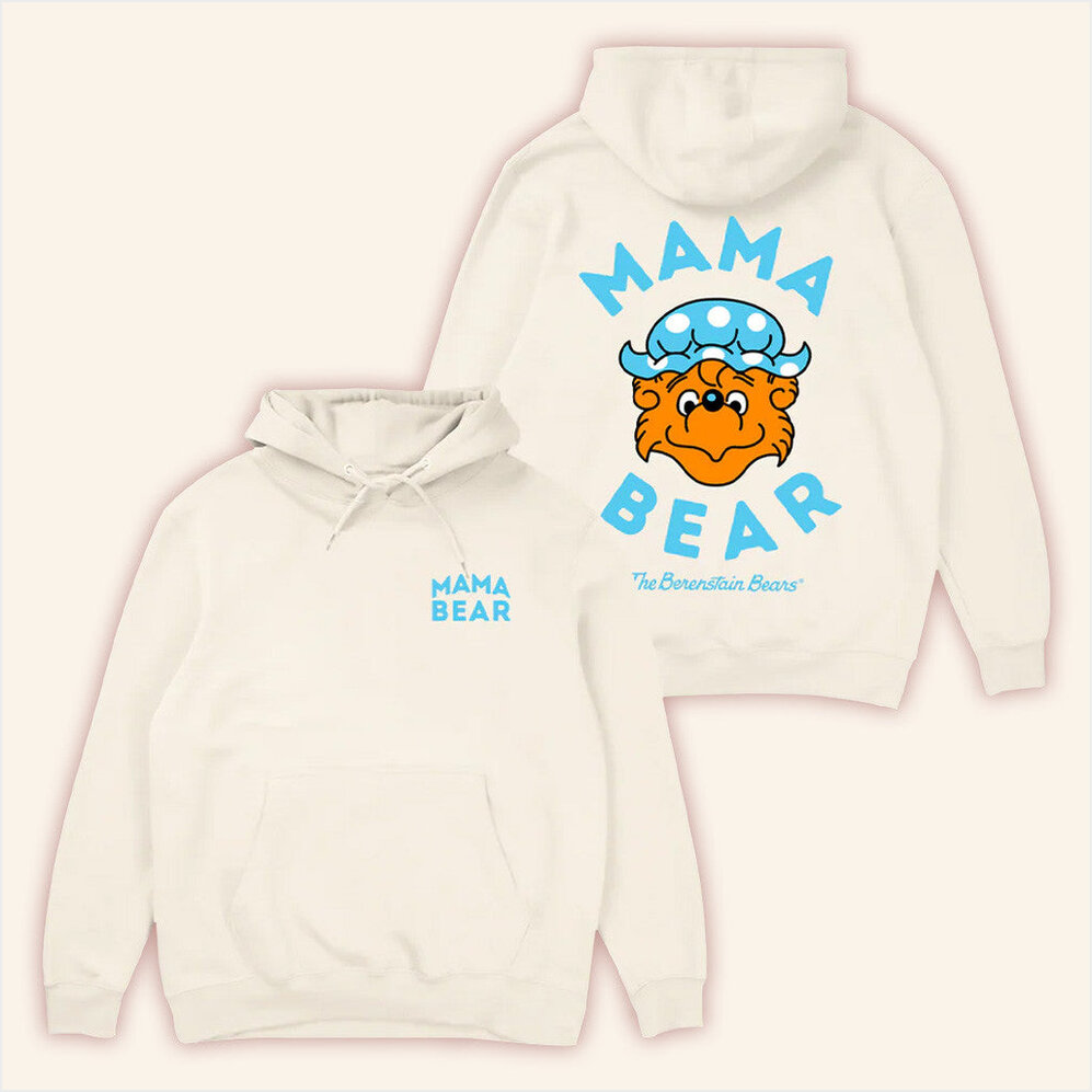 Big Comfy Couch Merch Berenstain Bears Mama Bear Hoodie Gifts For Friends Gifts For Him-1