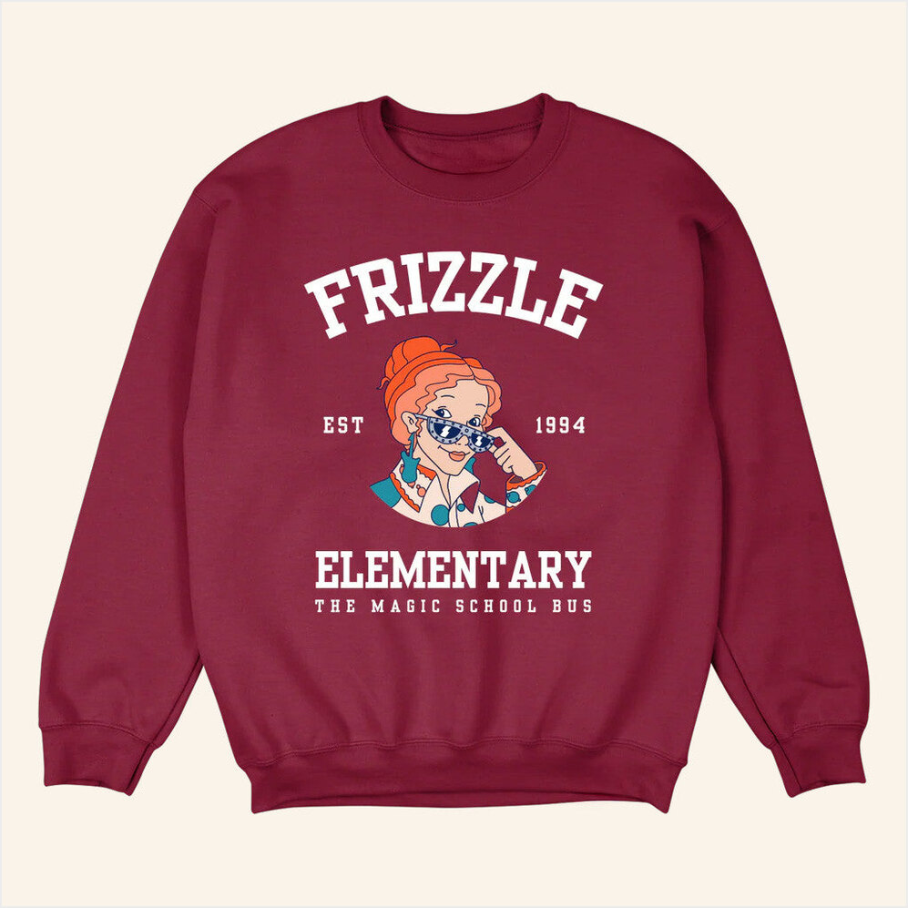 Big Comfy Couch Merch Magic School Bus Ms Frizzle Sweatshirt Gifts For Daughter Gifts For Fans-1