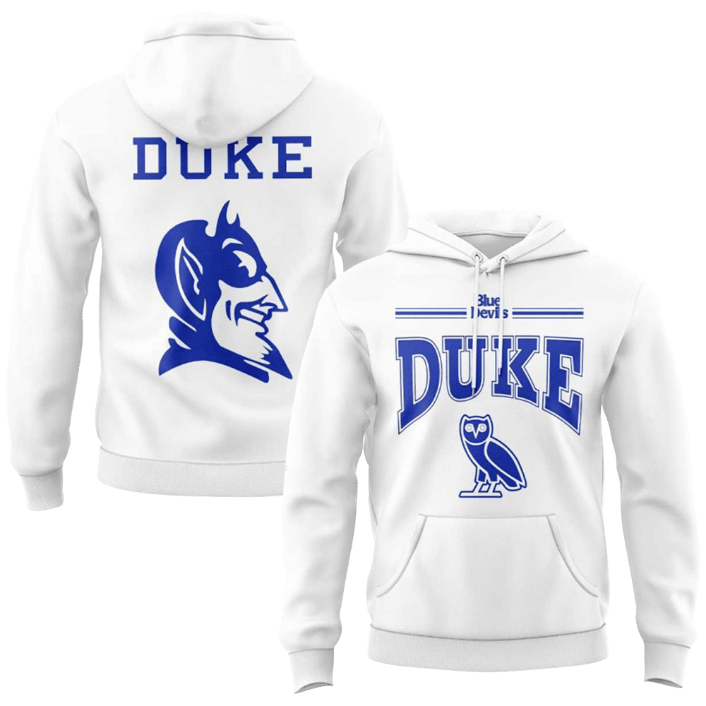 Big Duke Jayson Tatum Blue Devils x October's Very Own Hoodie First Fathers Day Gift-1