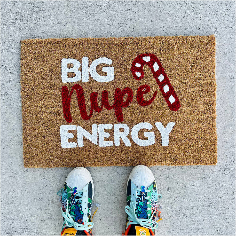 Big Nupe Energy Doormat Funny Holiday Door Mat Gifts For Friend Birthday Gifts For Best Friend-1