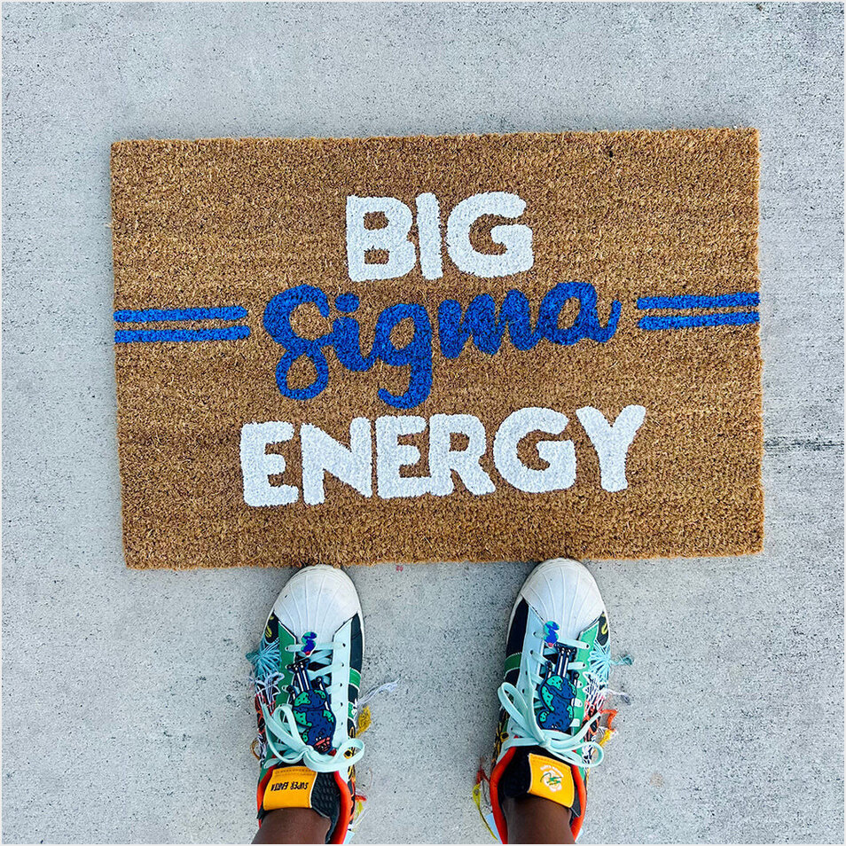 Big Sigma Energy Doormat Funny Unique Doormat Best Gifts For Brothers Birthday Gifts For BFF-1