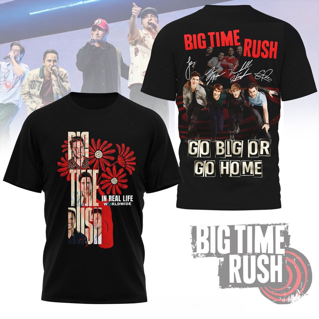 Big Time Rush In Real Life Worldwide Tour 2025 Shirt Music Lover Gifts For Him-1