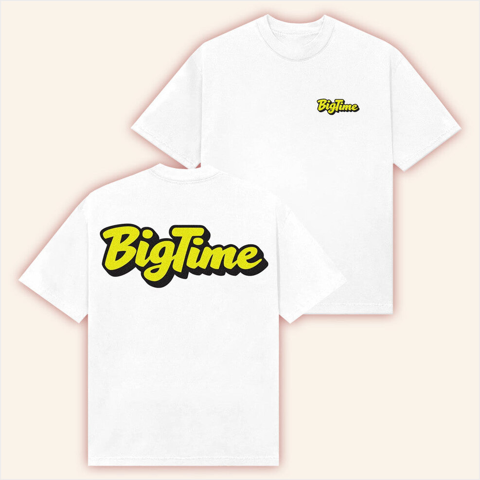 Bigtime Merch Bigtime Logo White T-Shirt Gifts For Boyfriend Birthday Gifts For Friends-1