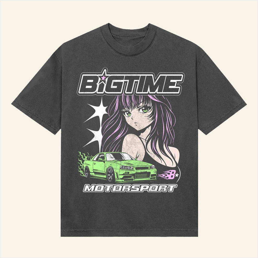 Bigtime Merch Bigtime Motorsport Anime T-Shirt Best Christmas Gifts Birthday Gifts For Fans-1
