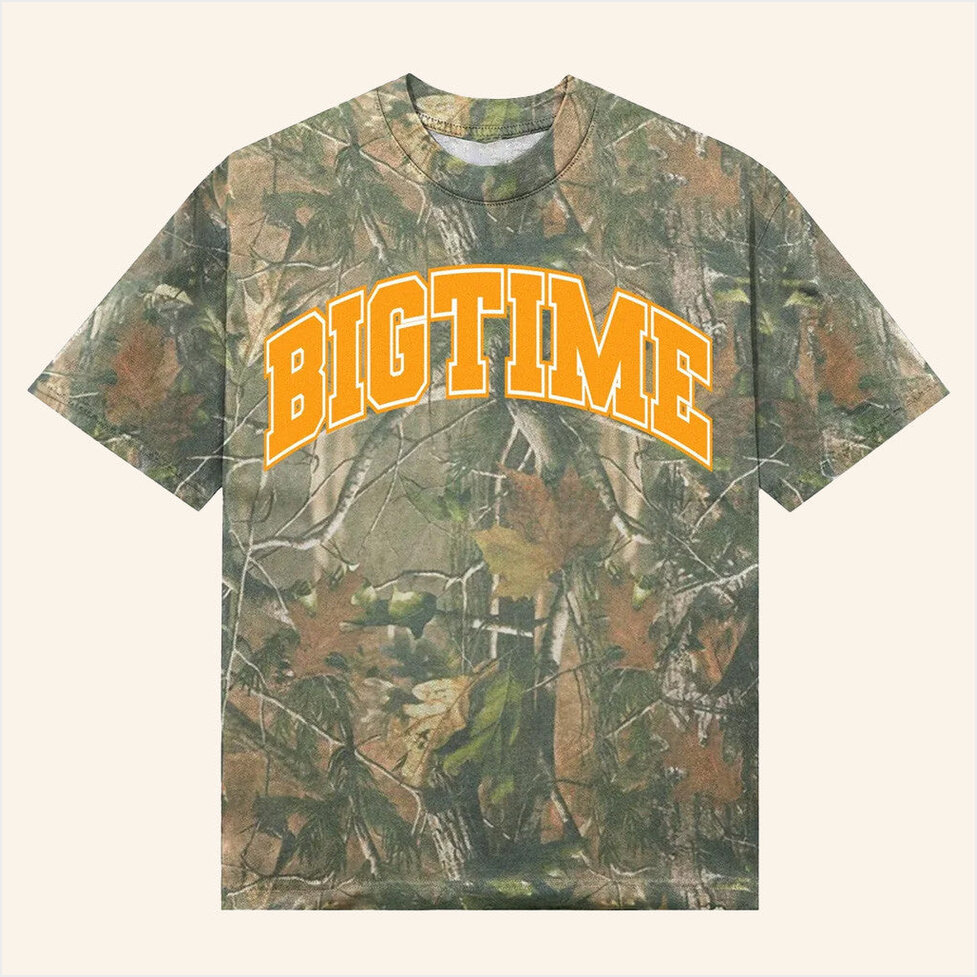 Bigtime Merch Camo T-Shirt Best Gifts For Boyfriend Birthday Gifts For Friends-1